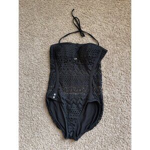 Robin Piccone Women's halter black Penelope‎ swimsuit size Small Resortwear